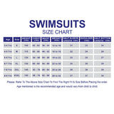 2 Pcs Top & Skort Set Purple Tie-Dye Side Panel UPF 50+ Swimwear with Matching Swim Cap for Girls With Free Wash Bag
