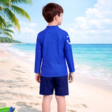 LSB 2 Pcs Anchor Fish , T-shirt & Shorts Set, Toddlers & Kids Swimwear with Free Wash Bag & Free Swim Detergent