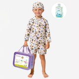 LSB Animal Kingdom Toddlers & Kids Swimwear with matching Swim Cap, plus Free Wash Bag & Free Swim Detergent