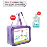 LSB Blue Dolphin, Toddlers & Kids Swimwear with long Cap Free Wash Bag & Free Swim Detergent