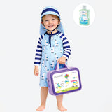 LSB Blue Lhama, Toddlers & Kids Swimwear with long Cap Free Wash Bag & Free Swim Detergent