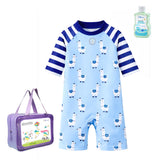 LSB Blue Lhama, Toddlers & Kids Swimwear with Free Wash Bag & Free Swim Detergent