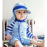 LSB Blue Lhama, Toddlers & Kids Swimwear with long Cap Free Wash Bag & Free Swim Detergent
