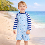 LSB Blue Lhama, Toddlers & Kids Swimwear with Free Wash Bag & Free Swim Detergent