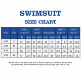 LSB Blue Lhama, Toddlers & Kids Swimwear with Free Wash Bag & Free Swim Detergent