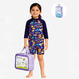LSB Fish Sea Print Toddlers & Kids Swimwear with Free Wash Bag & Free Swim Detergent