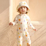 LSB Beige Fruit Emoji, Toddlers & Kids Swimwear with matching Hat, Free Wash Bag & Free Swim Detergent