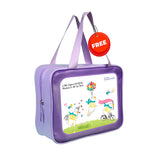 LSB Dive Green Nautical Printed Full Length 2.5mm Neoprene Kids Swimsuit with Free Washbag