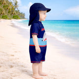 LSB Jawws Shark, Toddlers & Kids Swimwear with long Cap Free Wash Bag & Free Swim Detergent