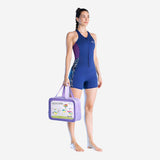 LSB Dive Navy & Purple, Sleevless 2 mm Neoprene Teens & Adults Women's Swimsuit with Free Washbag-Small