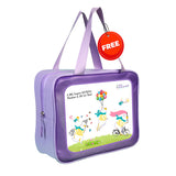 LSB Dive Navy Blue Duck Printed, Half Sleeves, Knee Length Kids Swimwear in Upf 50+ Fabric with Swim Cap & Free Washbag