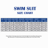 LSB Full Length Navy Blue Stirrup Foot Loop, Teens and Womens Swimwear in UPF 50+ with Free Washbag