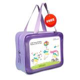 LSB Dive Navy Nautical Printed Full Length 2.5mm Neoprene Kids Swimsuit with Free Washbag