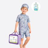 LSB Ocean Dolphins Toddlers & Kids Swimwear with matching Swim Cap, plus Free Wash Bag & Free Swim Detergent