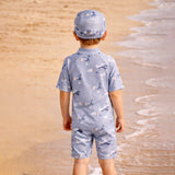 LSB Ocean Dolphins Toddlers & Kids Swimwear with matching Swim Cap, plus Free Wash Bag & Free Swim Detergent