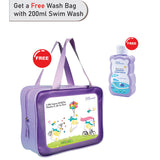 LSB Orange Roar Lion, Toddlers & Kids Swimwear with matching Hat, Free Wash Bag & Free Swim Detergent