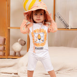 LSB Orange Roar Lion, Toddlers & Kids Swimwear with matching Hat, Free Wash Bag & Free Swim Detergent