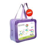 LSB Dive Peach Flamingo & Tropical Printed Full Length 2mm Neoprene Kids Swimsuit with Free Washbag