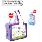 LSB Pink Bunny, Toddlers & Kids Swimwear with matching Hat, Free Wash Bag & Free Swim Detergent