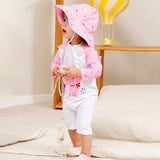 LSB Pink Bunny, Toddlers & Kids Swimwear with matching Hat, Free Wash Bag & Free Swim Detergent
