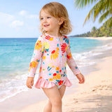 LSB Pink Daisy, Toddlers & Kids Swimwear with matching Swim Cap, plus Free Wash Bag & Free Swim Detergent
