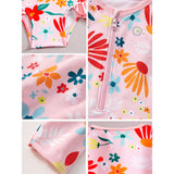 LSB Pink Daisy, Toddlers & Kids Swimwear with matching Swim Cap, plus Free Wash Bag & Free Swim Detergent