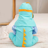 LSB Teal & Orange Spikes, Toddlers & Kids Swimwear with Long Cap, Free Wash Bag & Free Swim Detergent