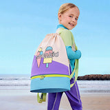 LSB Beige Ice Cream Kids Waterproof Swimming Bag/ Beach Bag
