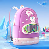 LSB Purple & Pink Bunny Kids Waterproof Swimming Bag/ Beach Bag
