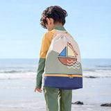 LSB Beige Sailboat Kids Waterproof Swimming Bag/ Beach Bag