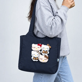 LSB Black 3D Kitties stylish & casual Tote Bag for Teens & Adults