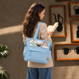 LSB Blue 3D Puppy & Cat stylish & casual Tote Bag for Teens & Adults
