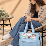 LSB Blue 3D Puppy & Cat stylish & casual Tote Bag for Teens & Adults