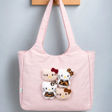 LSB Pink 3D Kitties stylish & casual Tote Bag for Teens & Adults