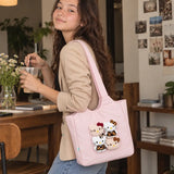 LSB Pink 3D Kitties stylish & casual Tote Bag for Teens & Adults