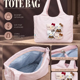 LSB Pink 3D Kitties stylish & casual Tote Bag for Teens & Adults