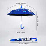 LSB Biker Astronaut with Shutter style cover Kids-Umbrella 6-12Y