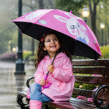 LSB Strawberry Teddy with Shutter style cover Kids-Umbrella - 6-12Y