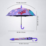 LSB Unicorn Rainbow with Shutter style cover Kids-Umbrella 6-12Y