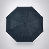 LSB 3Fold Black Checkered Auto Open & Close Umbrella for Teens & Adults