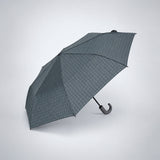 LSB 3 Fold Grey Checkered Auto Open & Close Umbrella for Teens & Adults