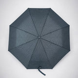 LSB 3 Fold Grey Checkered Auto Open & Close Umbrella for Teens & Adults