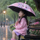 LSB Wheel style Baby Girl Printed UPF 50+ Kids-Umbrella-5-10Y