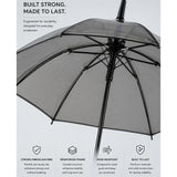 LSB Black Beauty Jelly Transparent Umbrella for Teens & Adults