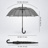LSB Black Beauty Jelly Transparent Umbrella for Teens & Adults