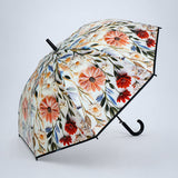 LSB Black Floral Tile Print Umbrella for Teens & Adults