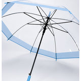 LSB Blue Big Border Transparent Umbrella for Teens & Adults