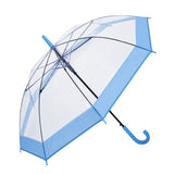 LSB Blue Big Border Transparent Umbrella for Teens & Adults