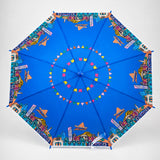 LSB Blue Mexico Landmark Print Umbrella for Teens & Adults