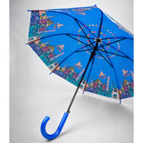 LSB Blue Mexico Landmark Print Umbrella for Teens & Adults